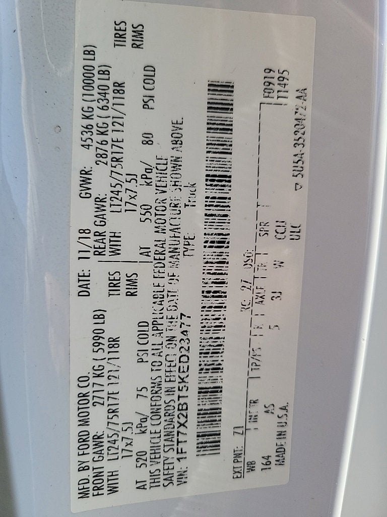 2019 Ford Super Duty F-250 SRW XL