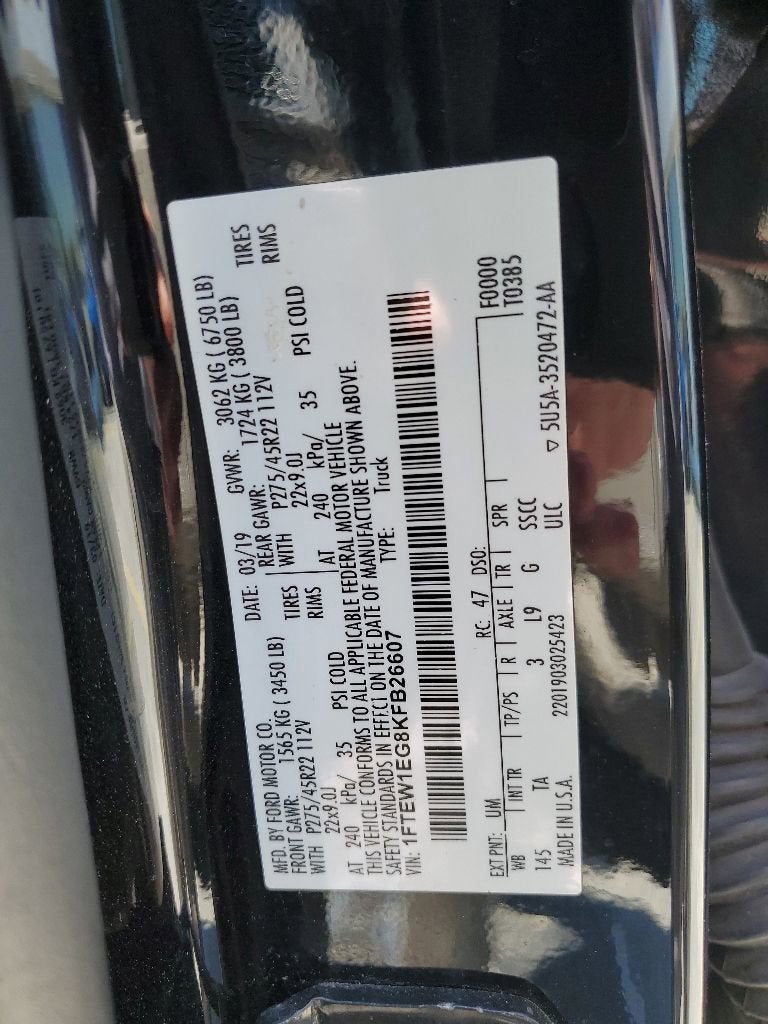 2019 Ford F-150 Limited