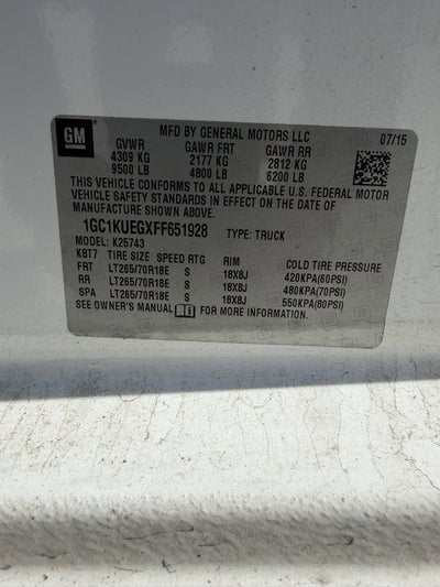 2015 Chevrolet Silverado 2500 HD Work Truck