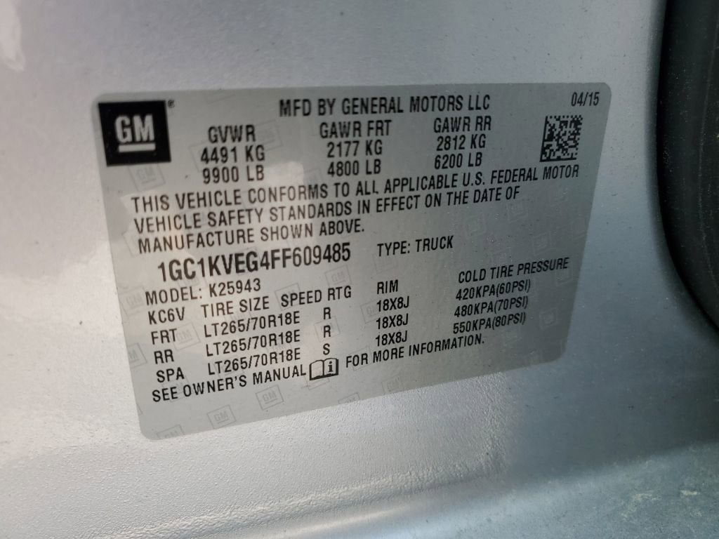 2015 Chevrolet Silverado 2500 HD LT