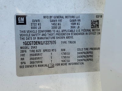 2018 Chevrolet Colorado 4WD Z71