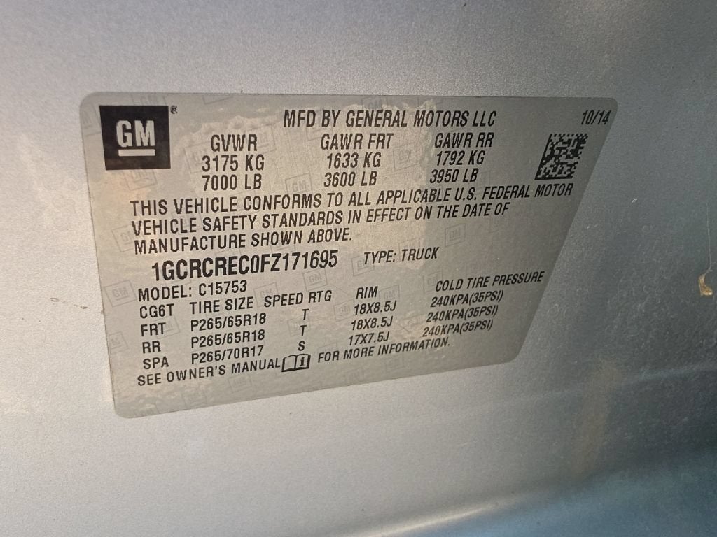2015 Chevrolet Silverado 1500 LT