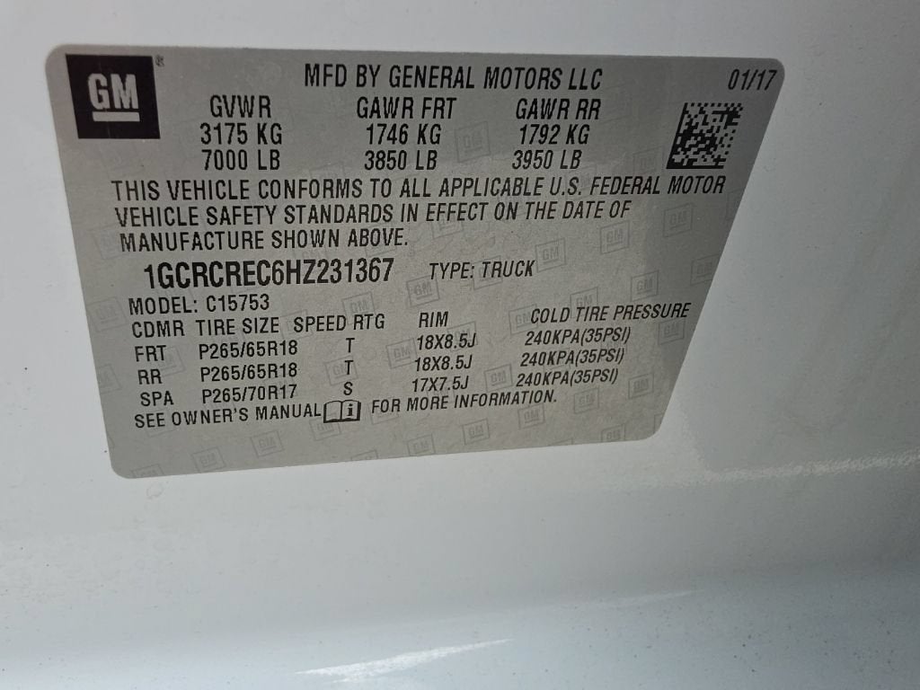 2017 Chevrolet Silverado 1500 LT