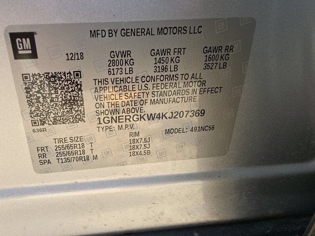 2019 Chevrolet Traverse LT Cloth