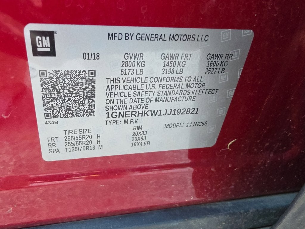 2018 Chevrolet Traverse LT Leather