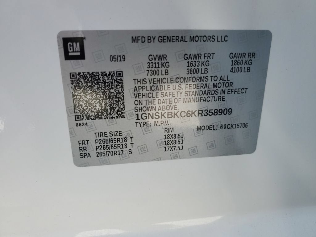 2019 Chevrolet Tahoe LT