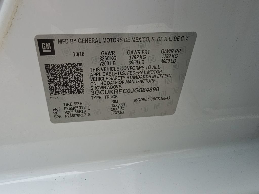 2018 Chevrolet Silverado 1500 LT