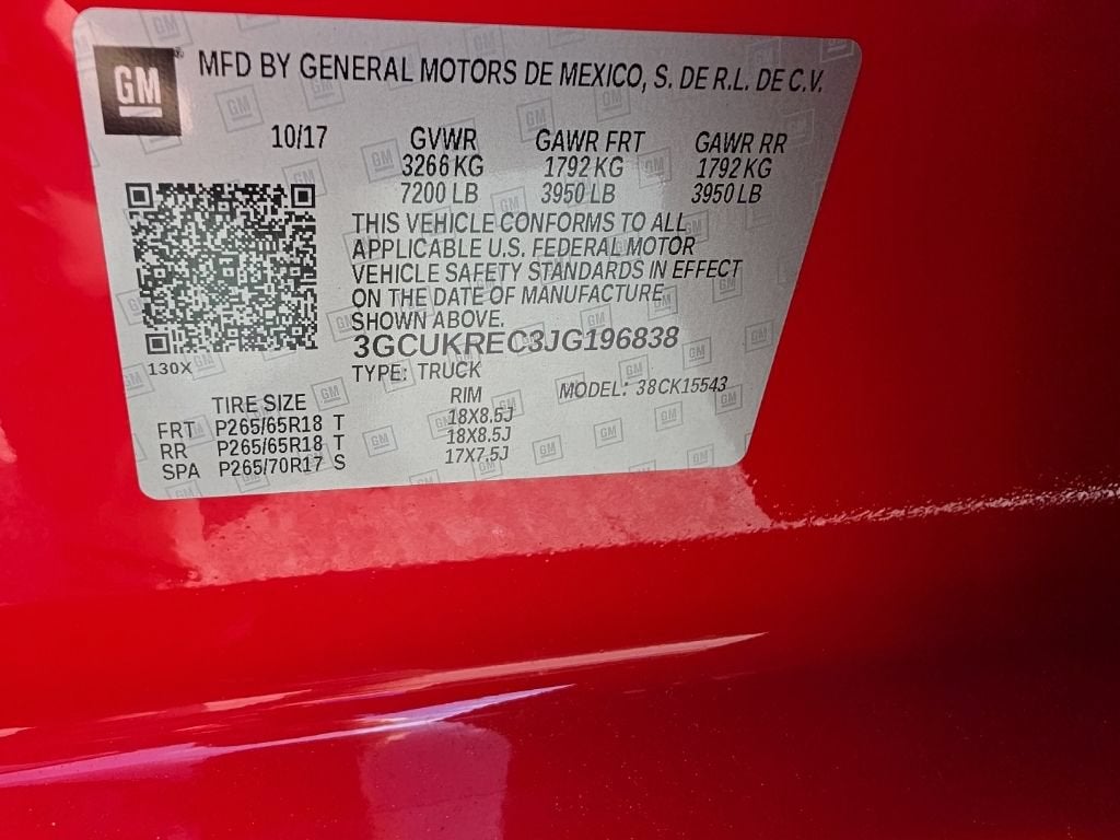 2018 Chevrolet Silverado 1500 LT