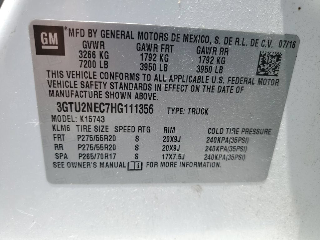 2017 GMC Sierra 1500 SLT
