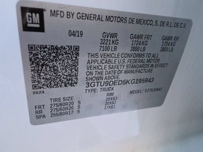 2019 GMC Sierra 1500 SLT