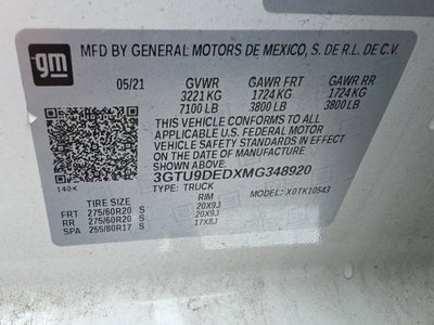 2021 GMC Sierra 1500 SLT