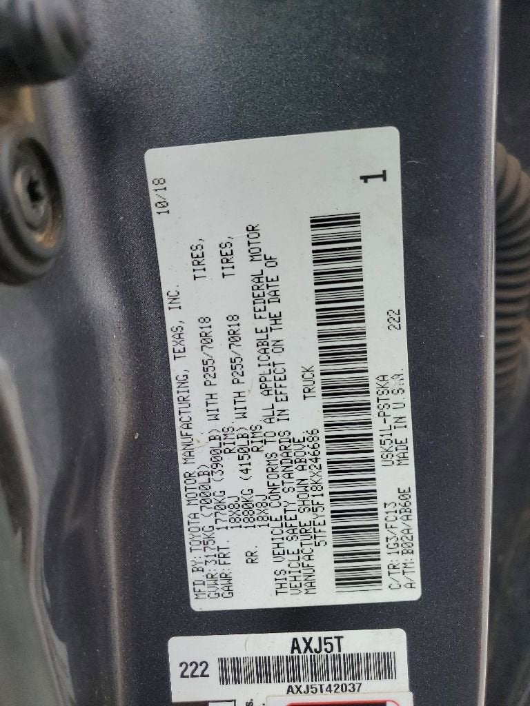 2019 Toyota Tundra 2WD SR5