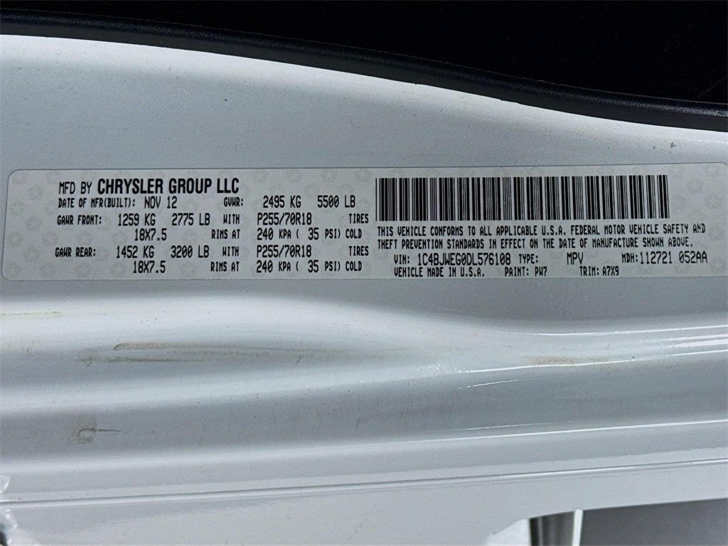 2013 Jeep Wrangler Unlimited Sahara