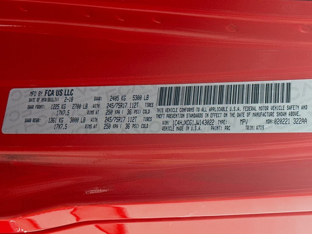 2018 Jeep Wrangler Unlimited Sport S