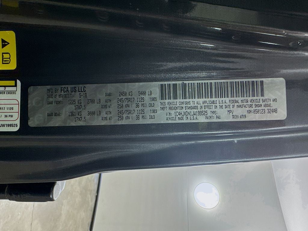 2018 Jeep Wrangler Unlimited Sport