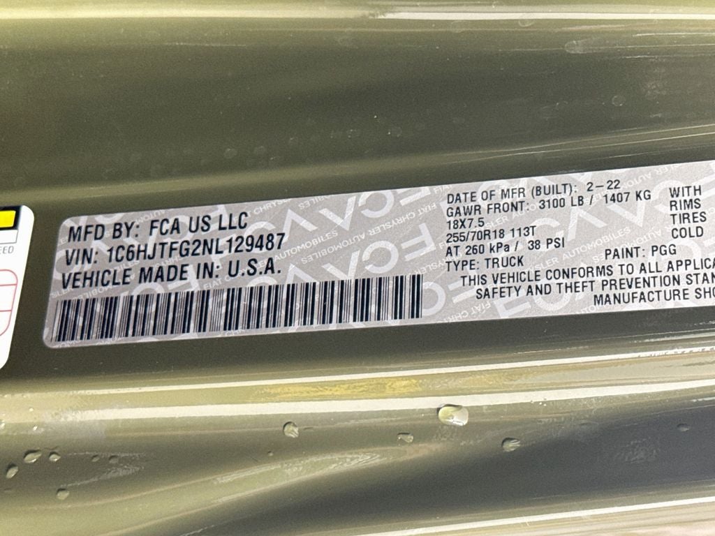 2022 Jeep Gladiator Overland Lift Lab level 3