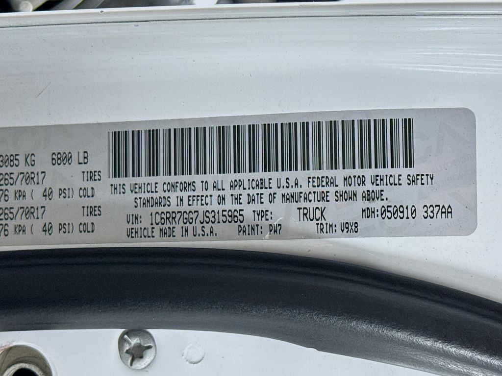 2018 RAM 1500 SLT