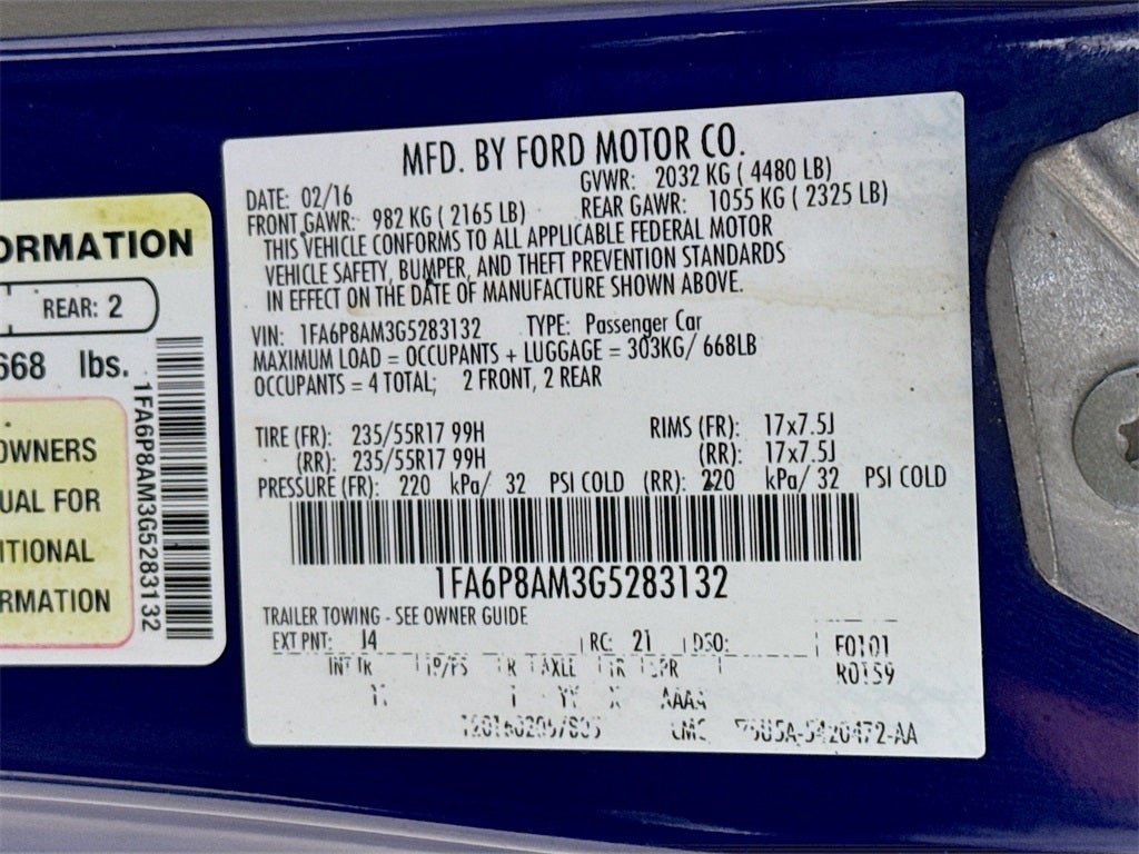 2016 Ford Mustang V6