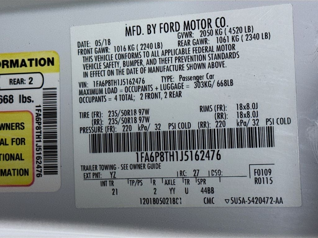 2018 Ford Mustang EcoBoost