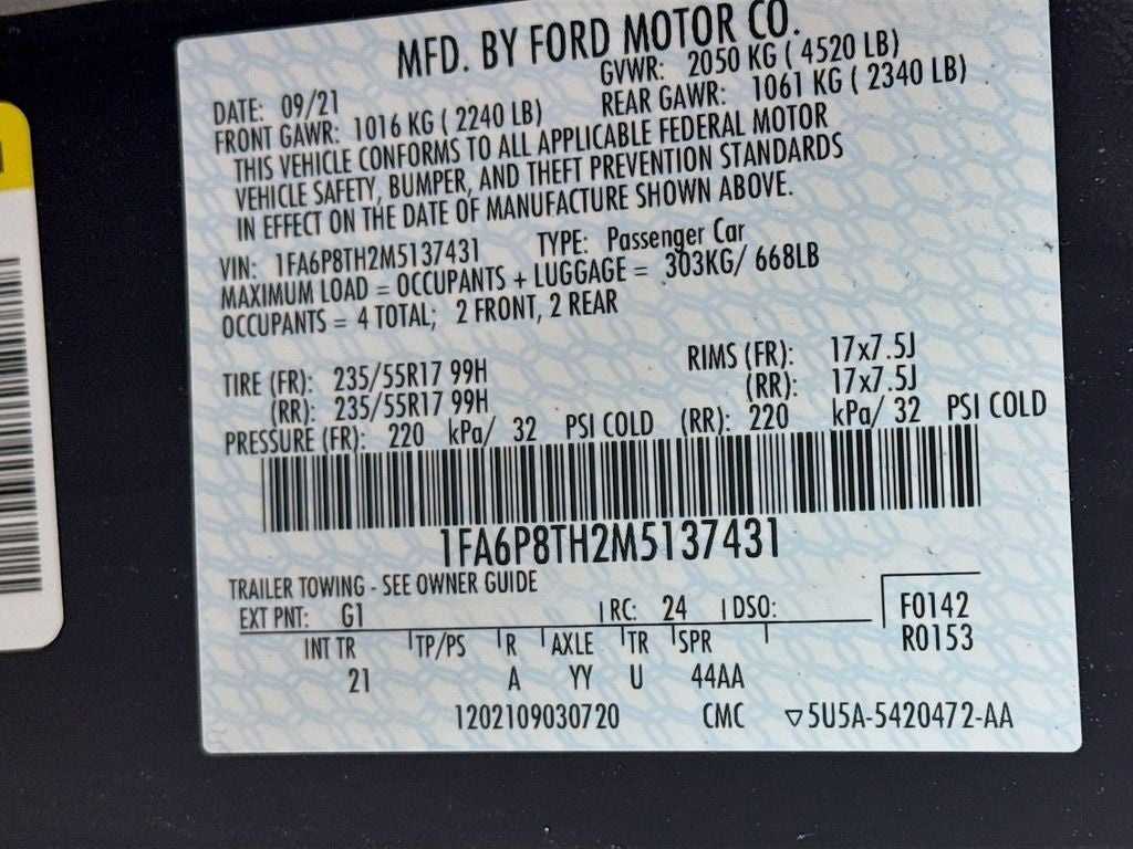 2021 Ford Mustang EcoBoost