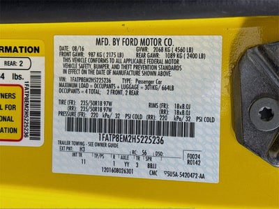 2017 Ford Mustang V6