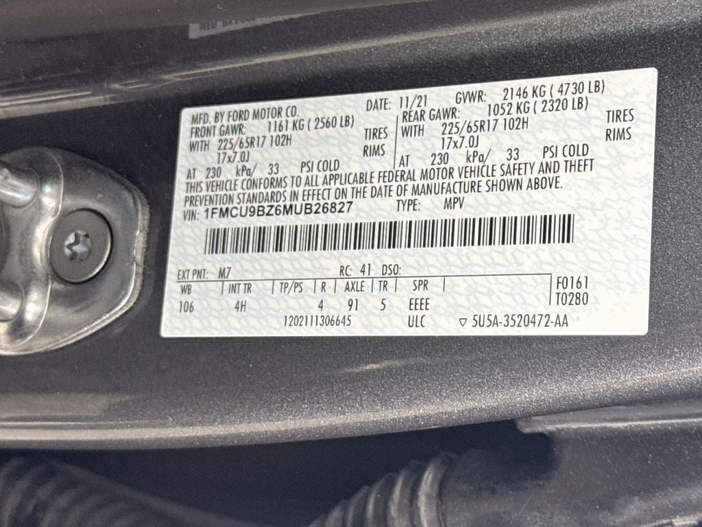2021 Ford Escape Hybrid SE