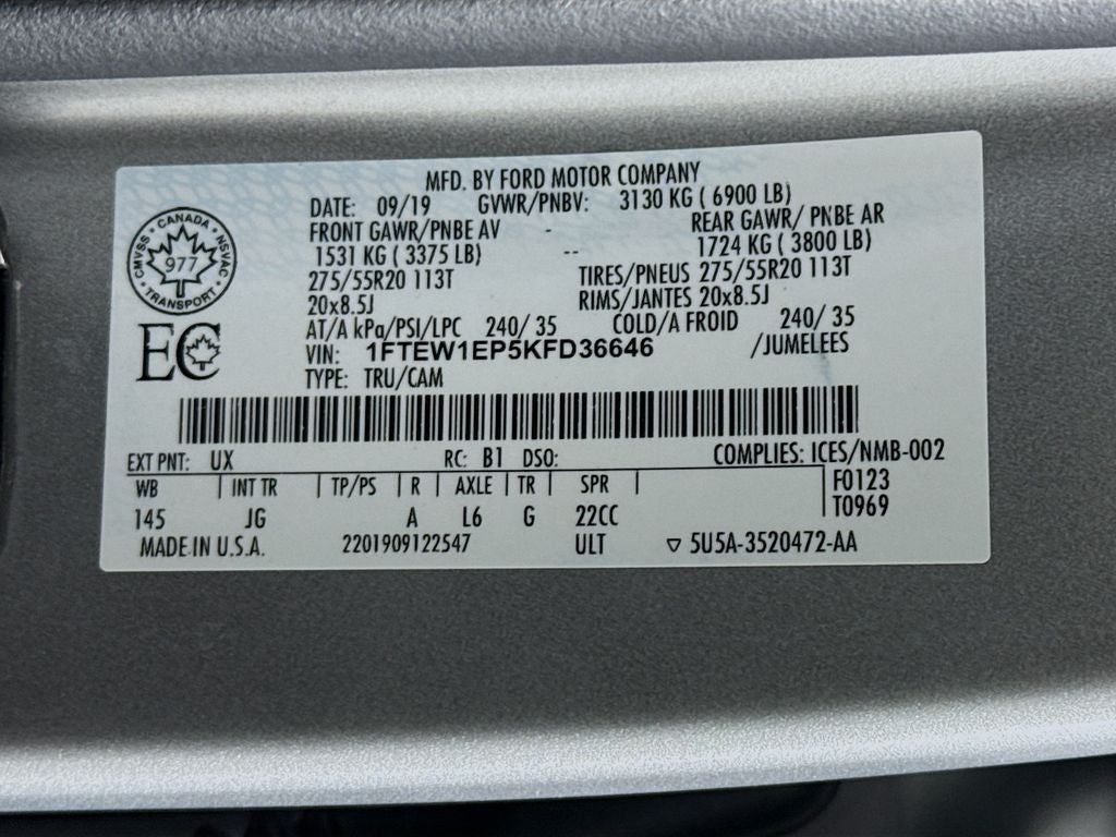 2019 Ford F-150 XLT Lift Lab Silver Level 2