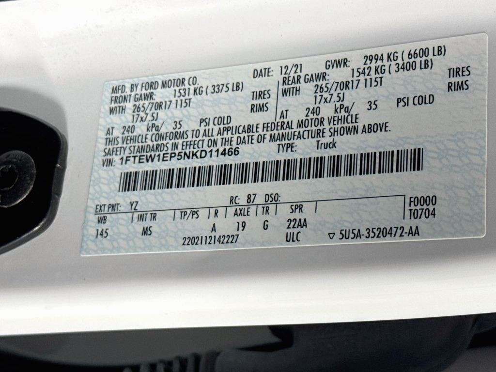2022 Ford F-150 XLT