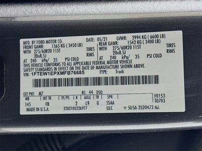 2021 Ford F-150 XLT Lift Lab Gold Level 3