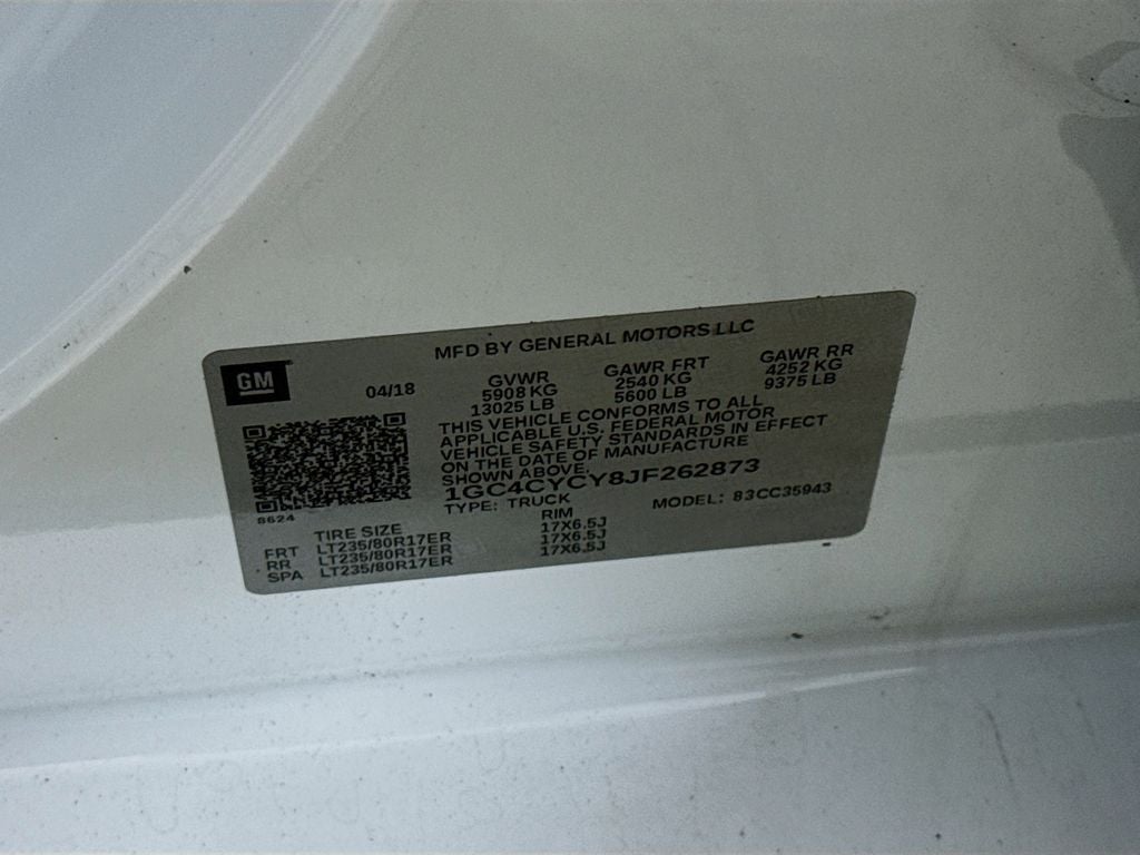 2018 Chevrolet Silverado 3500HD Work Truck