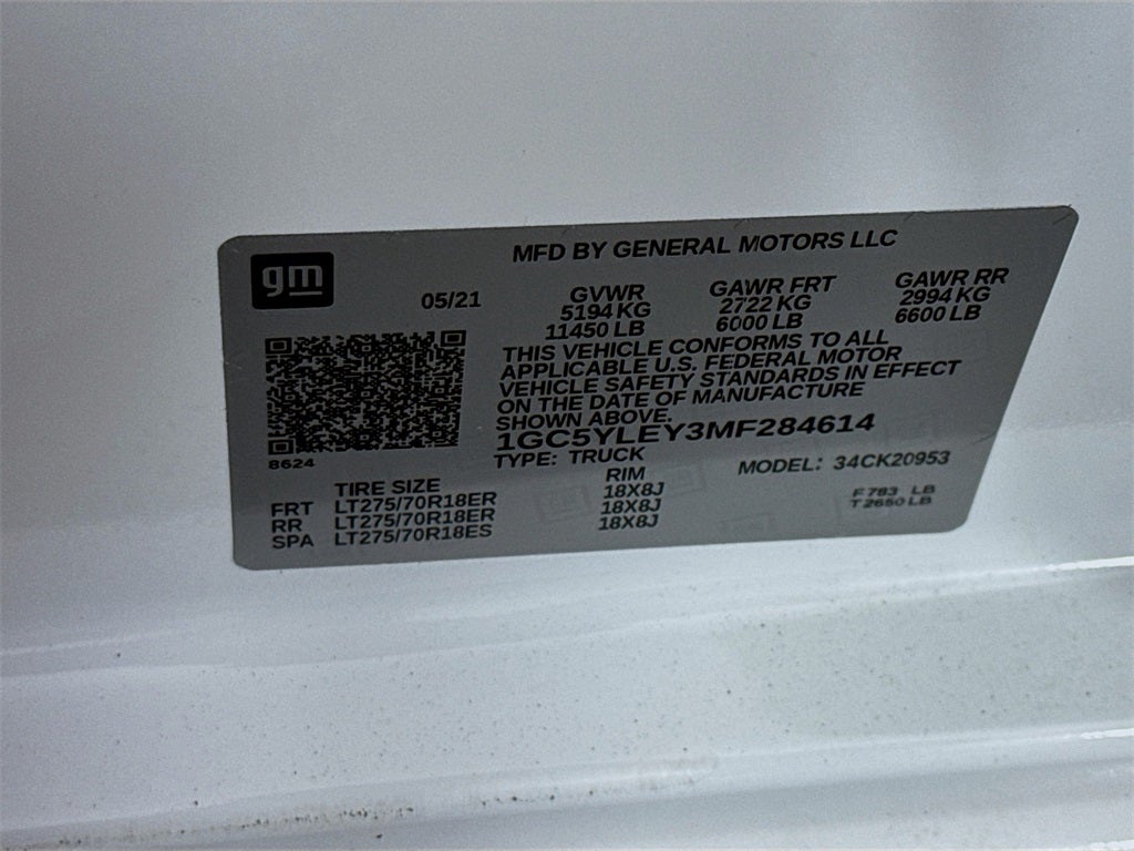 2021 Chevrolet Silverado 2500HD Work Truck