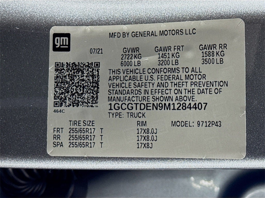 2021 Chevrolet Colorado Z71