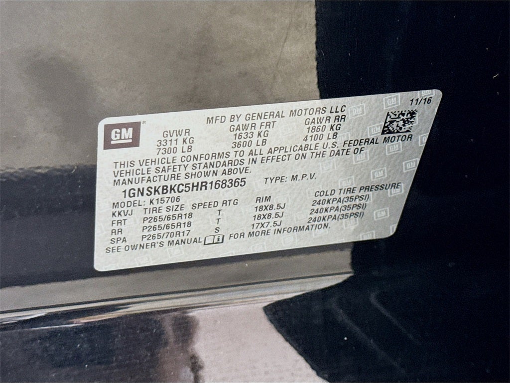 2017 Chevrolet Tahoe LT