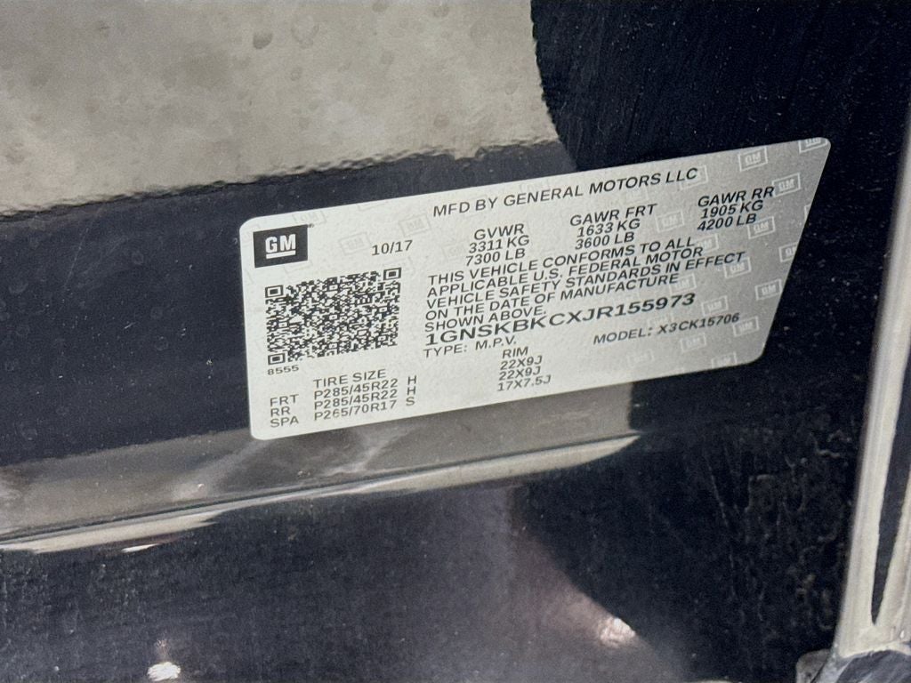 2018 Chevrolet Tahoe LT