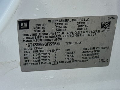 2016 GMC Sierra 2500HD SLE