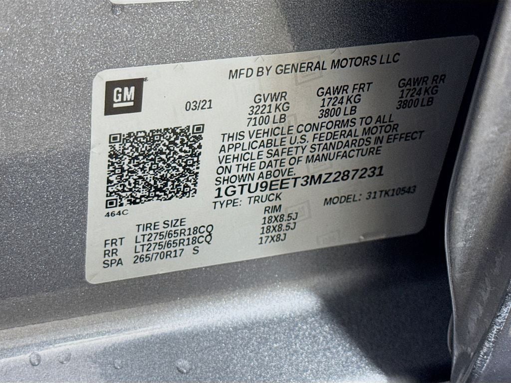 2021 GMC Sierra 1500 AT4