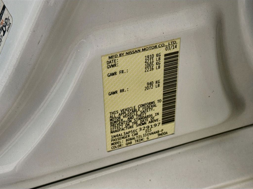 2014 Nissan Altima 2.5 SV