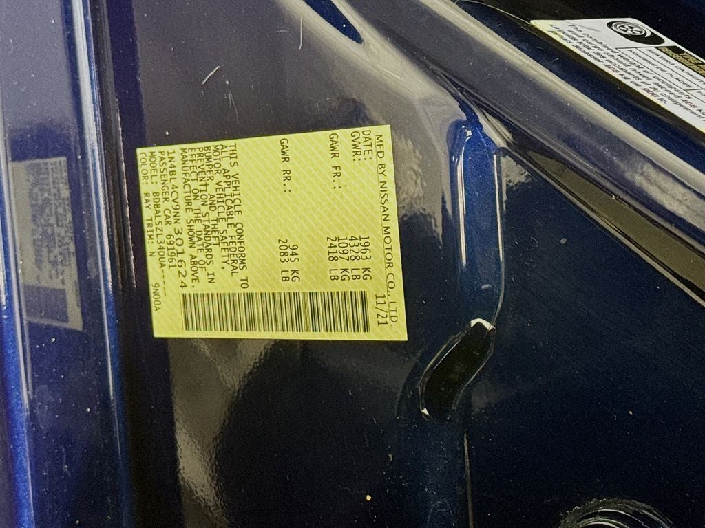2022 Nissan Altima 2.5 SR