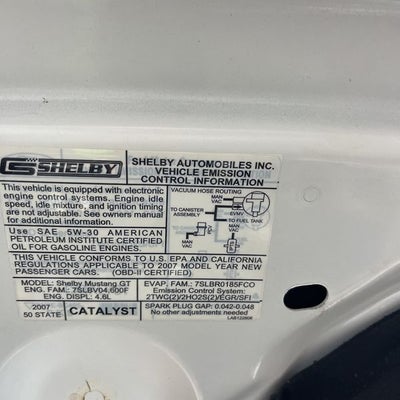 2007 Ford Mustang GT Deluxe Shelby