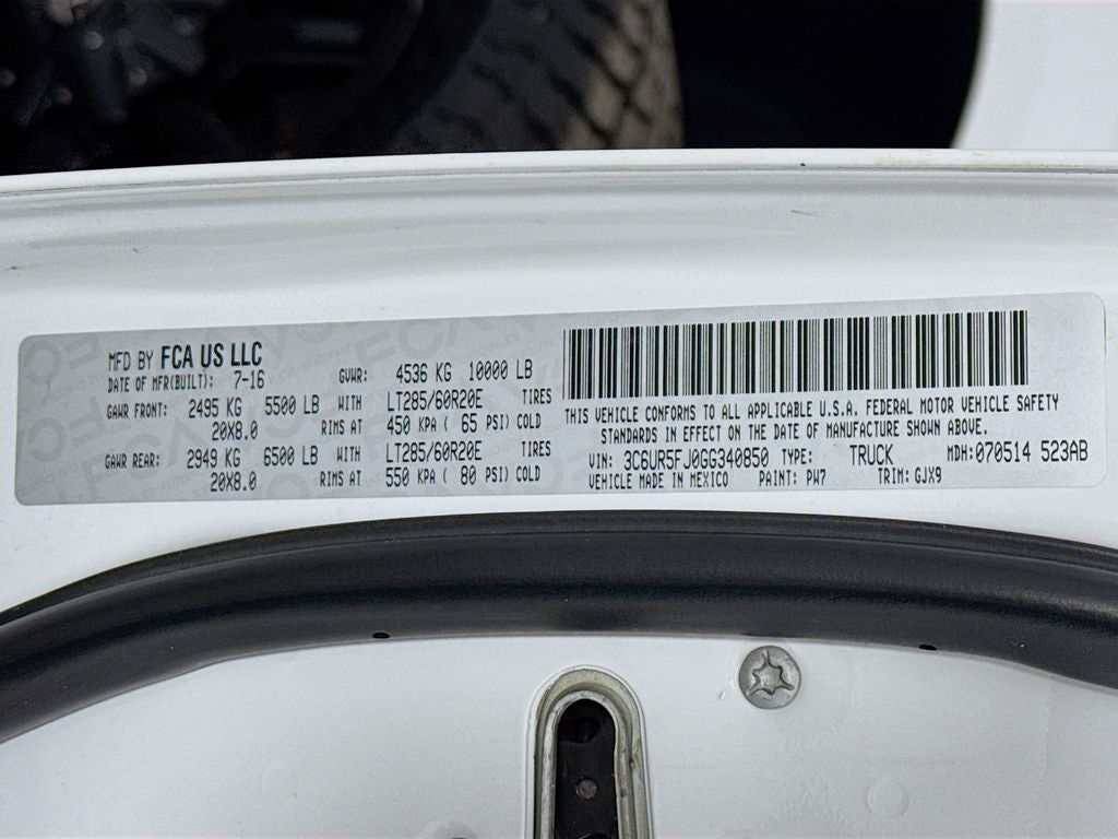 2016 RAM 2500 Laramie