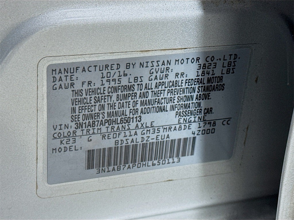 2017 Nissan Sentra SV