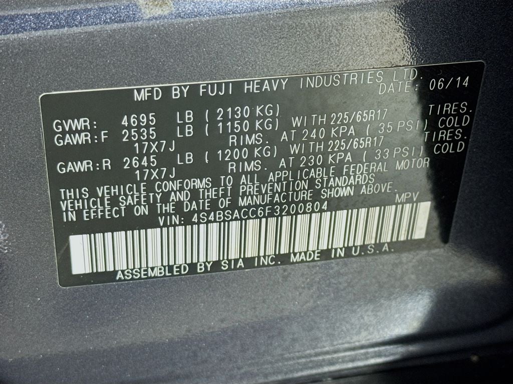 2015 Subaru Outback 2.5i Premium