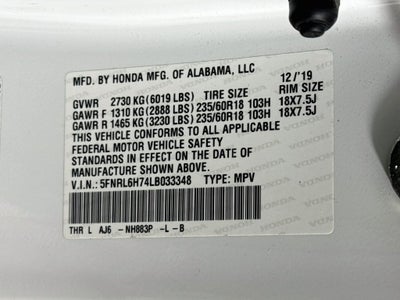 2020 Honda Odyssey EX-L