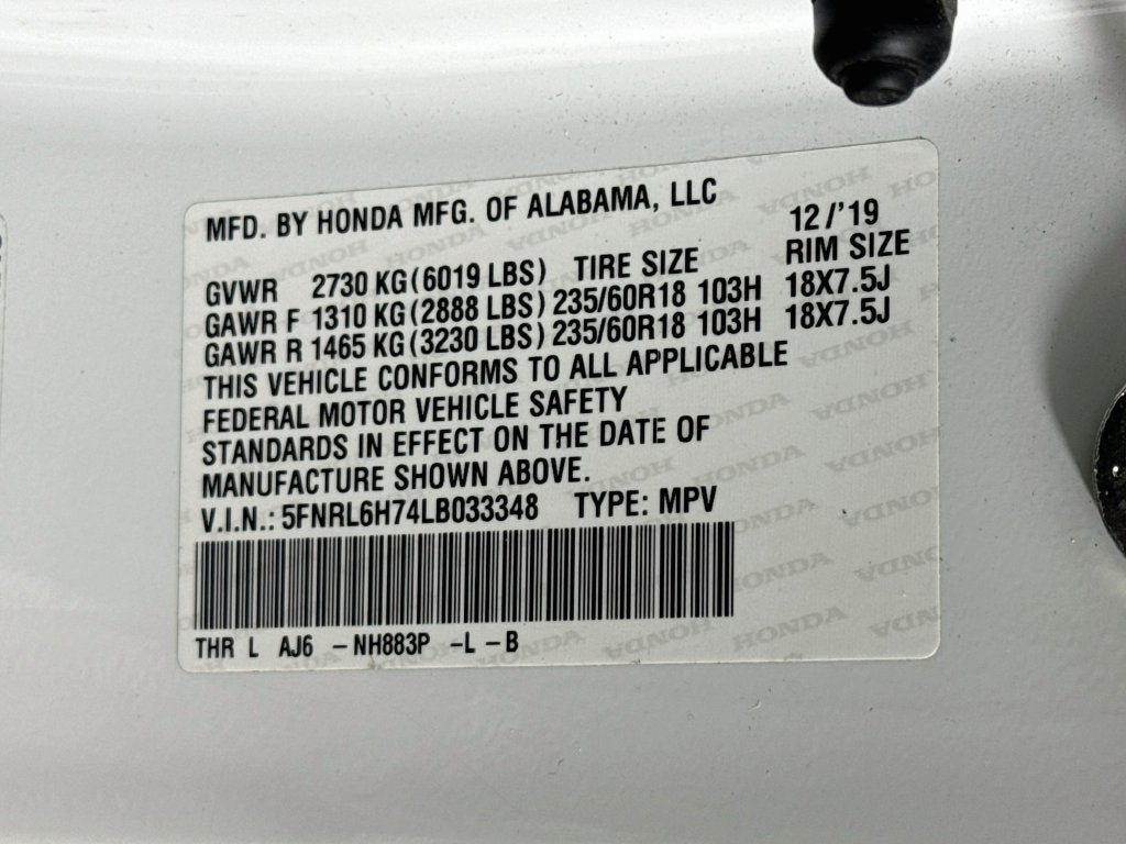 2020 Honda Odyssey EX-L