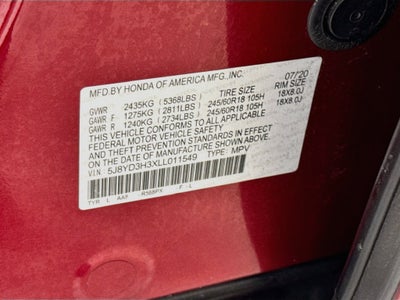 2020 Acura MDX 3.5L