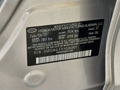 2020 Hyundai Elantra SEL