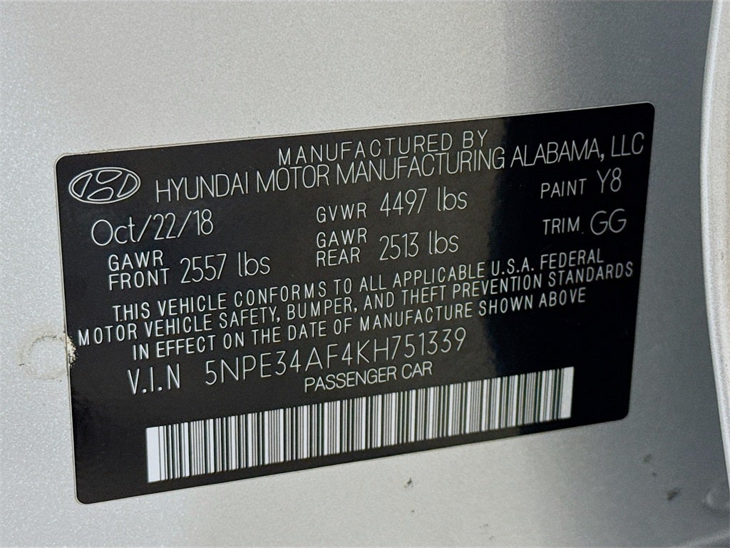 2019 Hyundai Sonata SEL