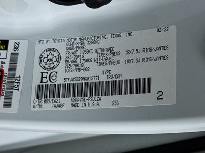 2022 Toyota Tundra Limited