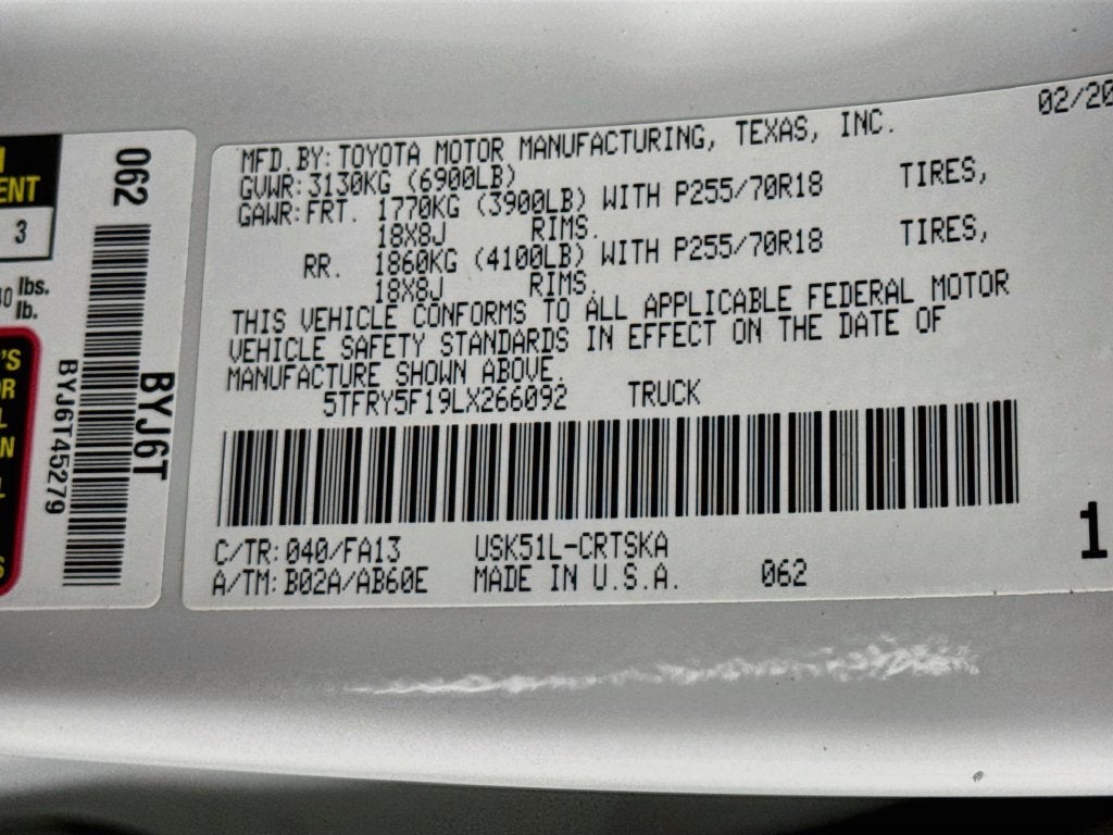 2020 Toyota Tundra SR