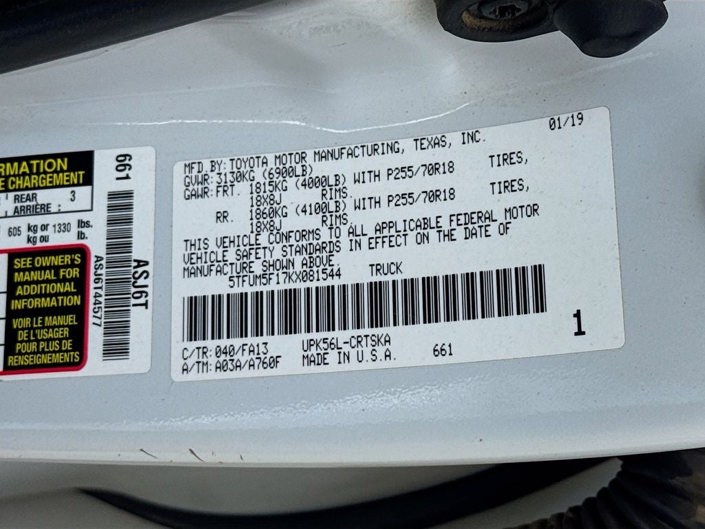2019 Toyota Tundra SR Lift Lab Level 2